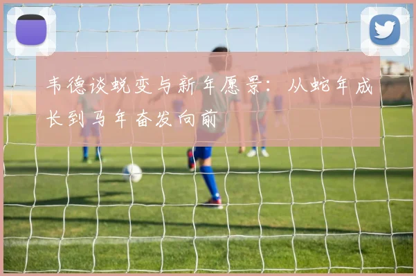 韦德谈蜕变与新年愿景：从蛇年成长到马年奋发向前